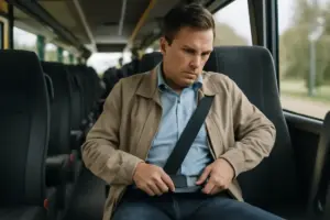 Quando è obbligatorio allacciare la cintura in autobus? Risparmia sulle multe conoscendo la regola esatta