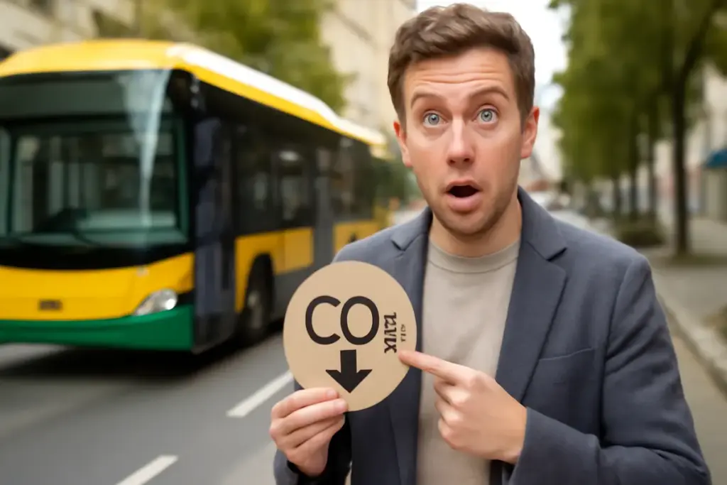 Quanti kg di CO2 si risparmiano scegliendo l’autobus? Il dato che sorprende chi pensa alla sostenibilità