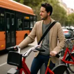 Uso combinato di bus e bike sharing: la strategia vincente per evitare traffico e parcheggio